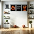 thumbnail image 4 of Basketball Canvas Wall Art spirational Sport Theme Painting Picture Wall Decor flame Basketball Motivational Quotes Poster Print Artwork for Gym Teen Boys Room Decortionin （Only canvas）, 4 of 6
