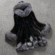 thumbnail image 4 of Pardessus mi-long à capuche en fausse fourrure pour femme, vêtements d'extérieur coupe-vent, manteau près du corps pour femme, vêtements féminins, hiver, 4 of 4