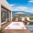 thumbnail image 2 of Valentine's Day Outdoor Rug 5x7 Ft, Non Slip Washable Area Rug, Pink Bowknot Ribbon Modern Minimalist Art Patio Rugs Carpet Runner, Large Floor Mat for Indoor/Outdoor Deck Porch Camping, 2 of 8