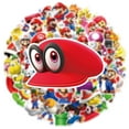 thumbnail image 4 of 100Pcs Mario Stickers for Girl, Cute Cartoon Gifts Decal for Teen Water Bottle, Laptop, Travel Case, Guitar, Phone, Skateboard, Bike, Scrapbook, 4 of 4