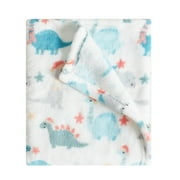 Parents Choice Plush Baby Blanket Dinosaur, 30" X 36"