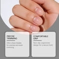 thumbnail image 3 of Toenail Clippers Wide Slanted Opening for Thick Toenails, Curved Ingrown Nail Clippers, Ergonomic Nail Clipper Set with Nail File and Cuticle Pusher for Easy Trimming, 3 of 9