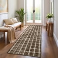 thumbnail image 3 of Geetinfly 2*6FT Area Rugs 100% Polyester Rug 360G Fleece Weight Imitation Cashmere Modern-Revival Style coffee, 3 of 8
