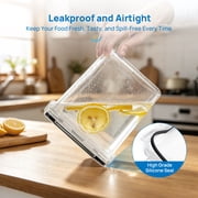 Sindcom Airtight Storage Canisters, 4 Pcs Large Food Storage Container for Flour, Sugar, Baking Supplies, Rice with Lids