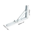 thumbnail image 2 of Unique Bargains Folding Bracket 14 inch 350mm for Shelf Table Desk Wall Mounted Support Collapsible Long Release Arm, 2 of 5