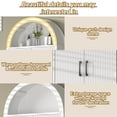 thumbnail image 4 of HARIPUL Over Toilet Storage Cabinet, Bathroom Space Saver Organizer with Doors and Shelves, Freestanding, Gray, 4 of 7