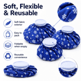 thumbnail image 6 of Bags of Ice for Injuries Reusable Bagged Ice for Hot Cold Therapy and Pain Relief with Elastic Breathable Support Wrap 4 Packs 3 Sizes, 6 of 7