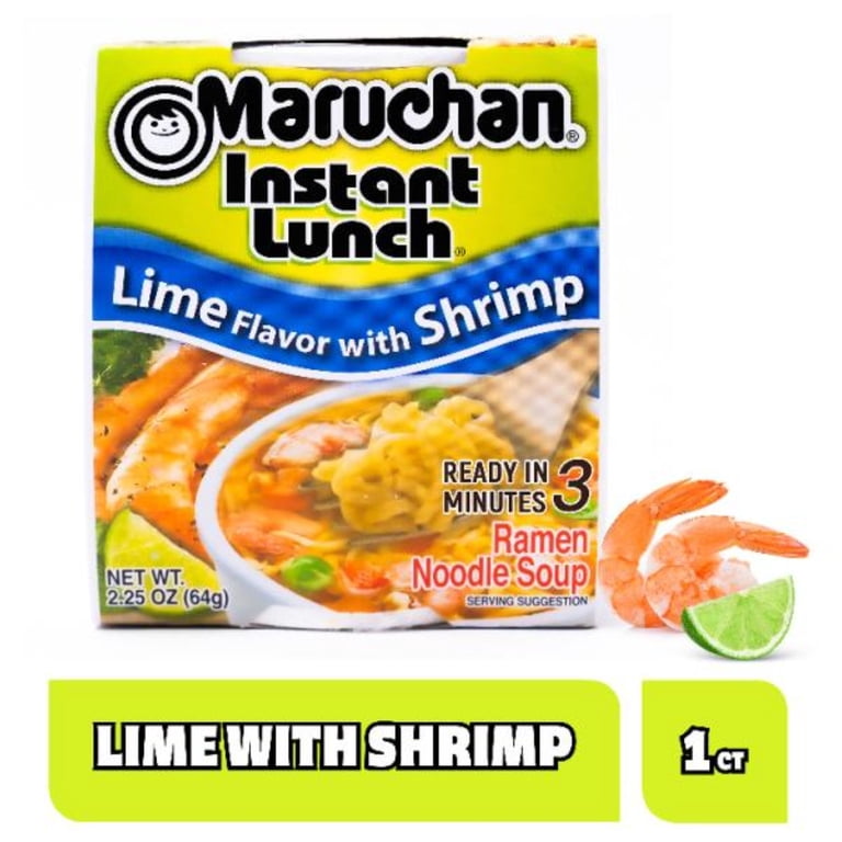Maruchan Instant Lunch Lime Flavor with Shrimp, 2.25 oz Soup