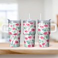 thumbnail image 2 of 20OZ Flamingo Cup with Handle Leak Proof Tumbler Mug Gifts for Women Flamingo Lovers Ideal for Birthday Christmas Celebrations Home Office Use, 2 of 6