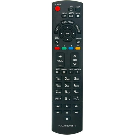 N2QAYB000570 Replaced Remote Fit for Panasonic TV TC-60PS34 TC-P4232C TC-P4632C TC-L32E3 TC-P5032C TC-L42E30 TC-L32X30 TC-P42S30 TC-P46S30 TC-L37E3 TC-L42E3 TC-P42X3