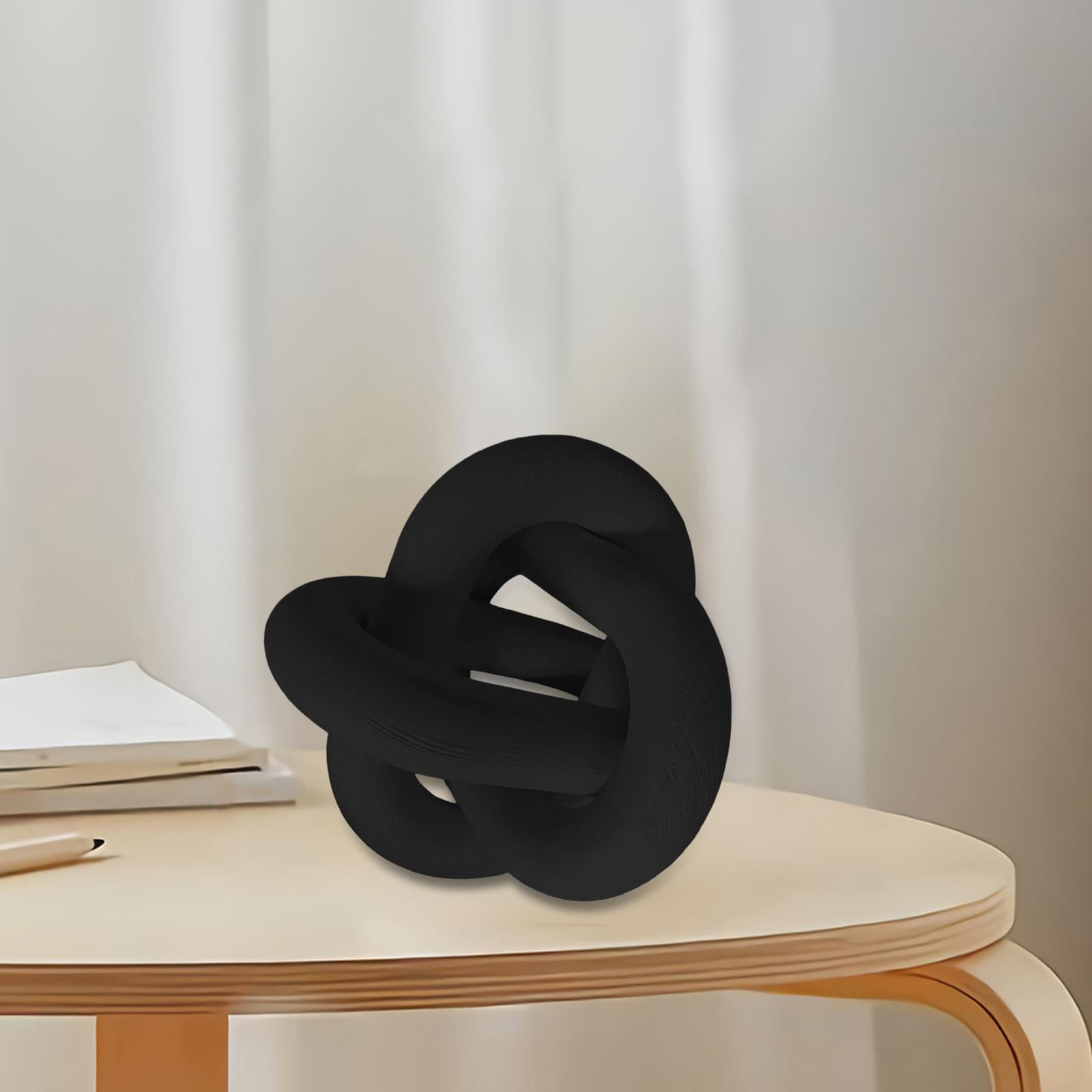 3 Chain Link Decor Wooden Chain Ornaments Wood Crafts Wood Knot Decor