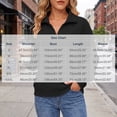 thumbnail image 4 of Jsaierl Quarter Zip Sweatshirts for Women Fall Solid Color V Neck Sweatshirt Lightweight Loose Fit Pullover Cotton Working Out Long Sleeve Tops, 4 of 9