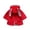 Red, variant on Odeerbi Toddler Winter Coat Kids Girls Outerwear Jackets Baby Bow Ears Hooded Thicken Warm Hoodie Jacket Coat Cloak Red