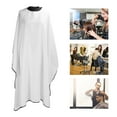 thumbnail image 4 of Hairdressing Apron,  Polyester Barber Cape Stylist Cape Gown With Snaps For Barber Shop Black,White, 4 of 8