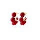 thumbnail image 1 of Pendientes de tuerca con incrustaciones de Metal Retro JAMW Sencillez, 1 of 5