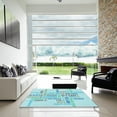 thumbnail image 7 of Ahgly Company Machine Washable Indoor Rectangle Transitional Electric Blue Area Rugs, 8' x 12', 7 of 7