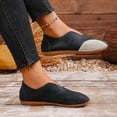 thumbnail image 5 of Xfvqtps Womens Woven Loafers Plus Size Flat Shoes Casual Comfortable Soft Sole Fall Winter Fashion Versatile Slip on Black, 5 of 9