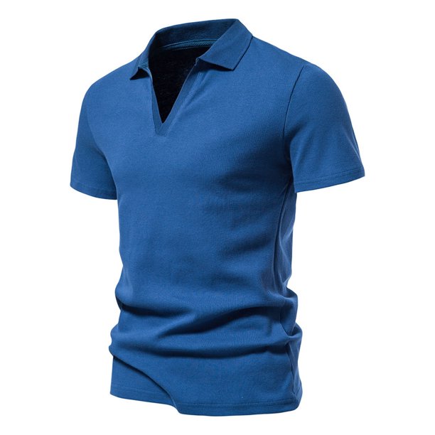 pstuiky Mangas cortas para hombre, Camisa de manga corta con solapa de rayas para hombre, camisa de contraste de color camisas casuales para hombre xl