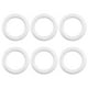 thumbnail image 2 of BRIGHTFUFU 6 piezas de corona de espuma con forma de círculos redondos de espuma, anillos de corona de poliestireno blanco para manualidades, decoraciones de boda, decoración navideña y navideña, 2 of 8