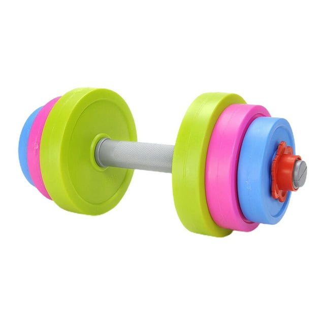 1 Set Kids Ergonomic Dumbbell Toy Adjustable Children Morning Exercise Barbell