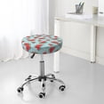 thumbnail image 7 of Honeii Watermelon Bar Stool Covers – Perfect Fit for 12" to 14" Round Stools, Crease-Resistant, Stretchy, Washable & Dustproof Seat Slipcovers-14 inch, 7 of 7
