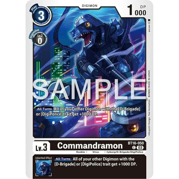 Digimon Beginning Observer Common Commandramon BT16-050