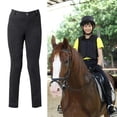 thumbnail image 4 of Pantalones De Equitación Transpirables Pantalones Ecuestres Para Niños Equipo De Niñas Negro Cintura 63 Cm Sunnimix Pantalones ecuestres, 4 of 8