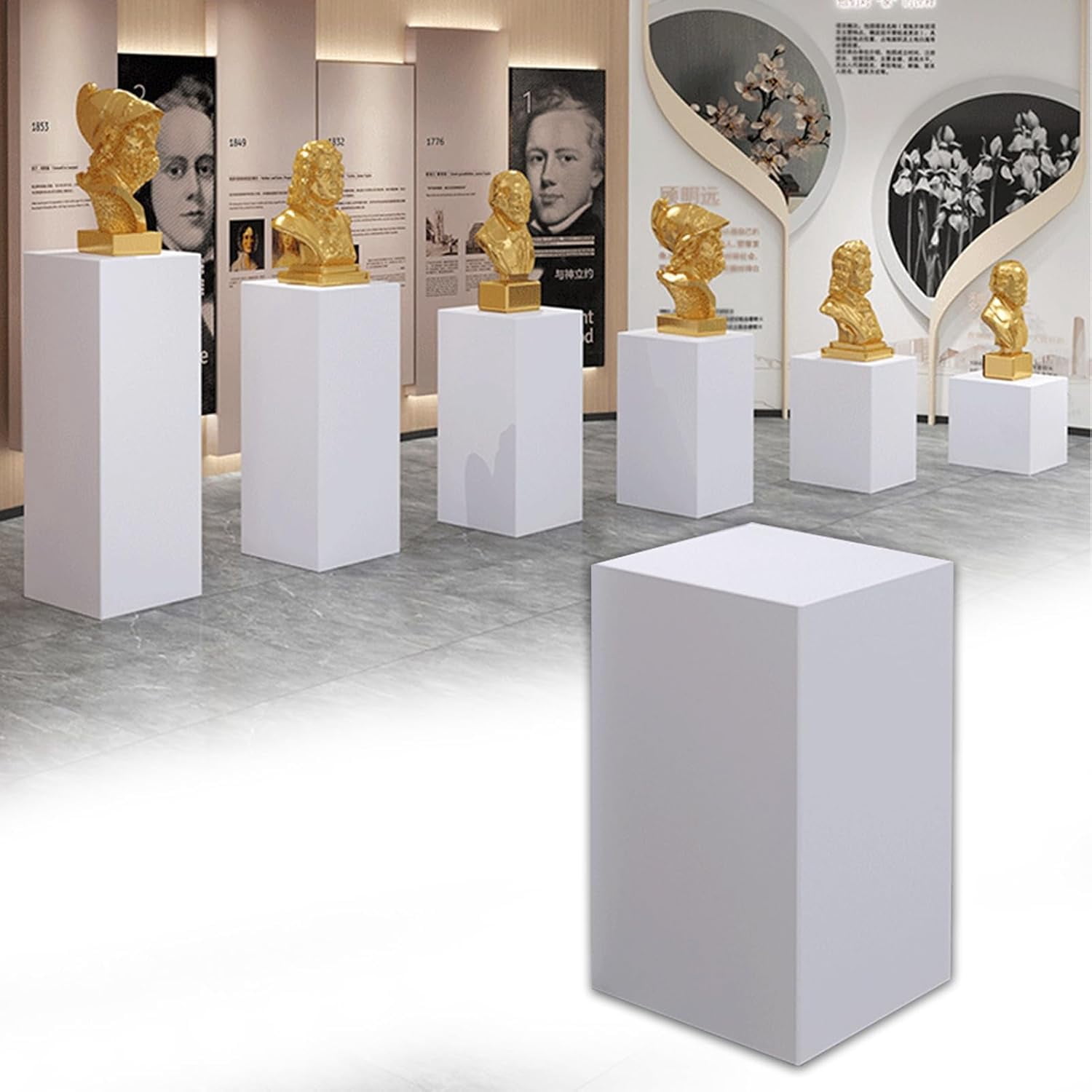 Cube Display Pedestal Stand,Commercial Art Sculpture Pedestal Display ...