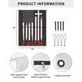 thumbnail image 2 of 4th of July RV Awning Sun Shade Screen 9'X7' Patriotic American Flag Mesh Sunscreen Black Stars Stripes Faith Awning Shade Screen with Zipper UV Blocker Completed Kits for RV Motorhome Camper, 2 of 7