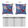 Christmas Pillow Covers 22x22 inch,Retro SpiderMan Throw Pillow Cases