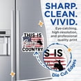 thumbnail image 2 of (2 Pack) Rodeo Magnets - American Flag Design - This is God's Country - 5" On Longest Side - Premium Magnet - for Cars, Refrigerators, Toolboxes, Lockers - Made in USA - MAG16019, 2 of 7