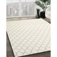thumbnail image 3 of Ahgly Company Machine Washable Indoor Rectangle Contemporary Dark White Beige Area Rugs, 7' x 10', 3 of 7