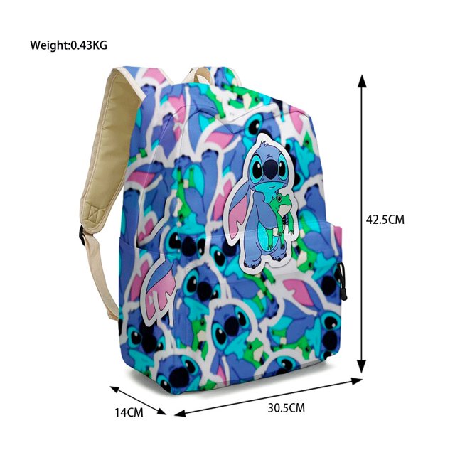 New Disney Girls Stiletto Travel Backpack, Transpirable, Color Print Pattern, Niños/Adultos zhangyuxiang LED