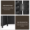 thumbnail image 5 of YRLLENSDAN 8 Panel Room Divider 5.57Ft Room Partitions and Dividers Freestanding Folding Screen Partition Room Dividers Privacy Screen Indoor Wall Divider for Bedroom Living Room Office, Black, 5 of 7