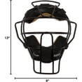 thumbnail image 6 of Champion Sports Lightweight Umpire Face Mask - Durable, Premium Construction Umpire Face Mask - Extended Guards/Adjustable Harness - Adult Size - Black, 6 of 6