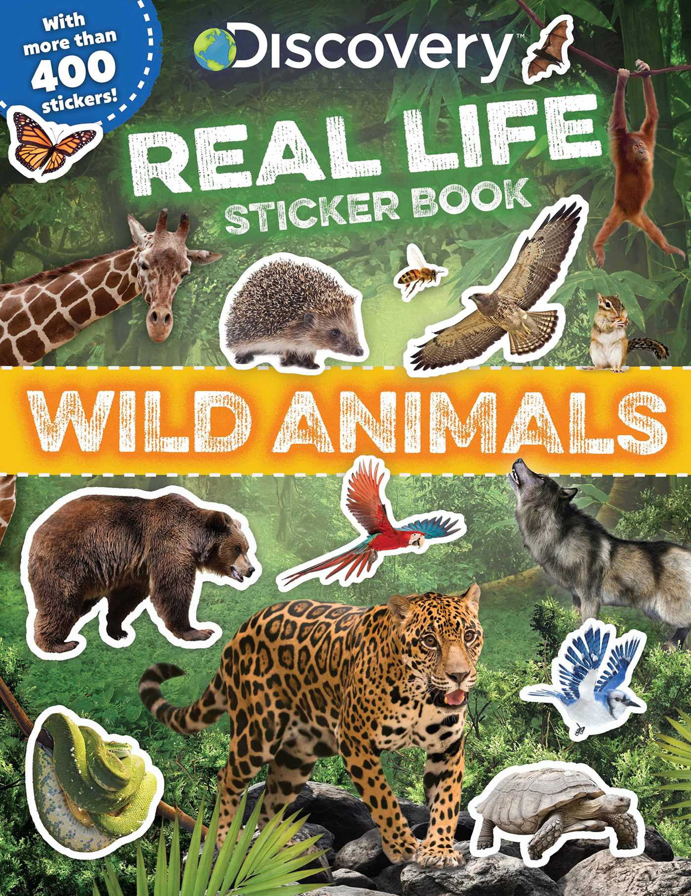 Discovery Real Life Sticker Book Wild Animals