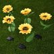 thumbnail image 4 of 2 Pcs Pack Solar Flower Lights Outdoor Solar Lights Sunflower Decorative LED Solar Lights, 4 of 5