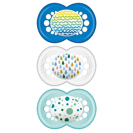 MAM Trends Pacifier, 6-16 Months, Boy, 3 pack