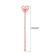 thumbnail image 2 of Uxcell Floral Pick Card Holder, 80Pcs 9" Plastic Straight Head Heart Stick Flower Pick Card Holder, Red, 2 of 6