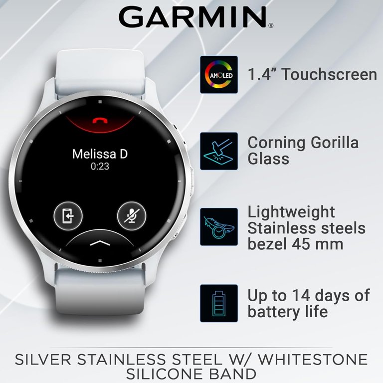 Garmin Venu 3 GPS Smartwatch AMOLED Display 45 mm Watch