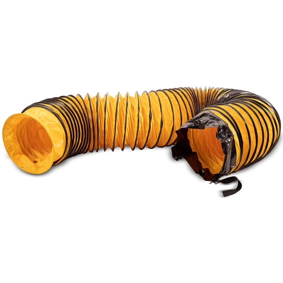 MOUNTO Tuyau Flexible en PVC de 25 Pieds pour Ventilateur d'Extraction (12 Pouces avec Sac)
