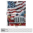 thumbnail image 4 of Fenyluxe American Flag Fireman Throw Blankets for Sofa Couch Cottagecore Room Decor All Seasons Flannel Material Blanket 50x60in, 4 of 6