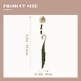 thumbnail image 3 of Weiweiguan Natural Stone Bookmark Decorative Metal Page-marker Plume Shape Book Marker, 3 of 6