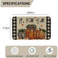 thumbnail image 3 of It''s Fall Y''all Pumpkin Buffalo Plaid Fall Door Mat 17 x 30 Inch,Seasonal Autumn Harvest Thanksgiving Decorative Doormat Welcome Floor Mat for Indoor Outdoor, 3 of 6