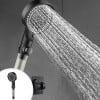 Cabezal de ducha turboalimentado, cabezal de ducha de gran caudal con filtro de agua, ideal para baños familiares, calentador de agua para bañera, cabezal de ducha presurizado Yuba