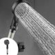 thumbnail image 1 of Cabezal de ducha turboalimentado, cabezal de ducha de gran caudal con filtro de agua, ideal para baños familiares, calentador de agua para bañera, cabezal de ducha presurizado Yuba, 1 of 7