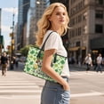 thumbnail image 7 of TSOVTHRID Shamrock Handbag and Wallet Set Green Hat Dog Cat Print Tote Bag Top Handle Handbag with Matching Leather Wallet Green Large Capacity Shoulder Satchel Purse for St. Patrick's Day, 7 of 7