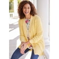 thumbnail image 6 of Woman Within Plus Size Shaker Button-Front Cardigan Sweater, 6 of 6