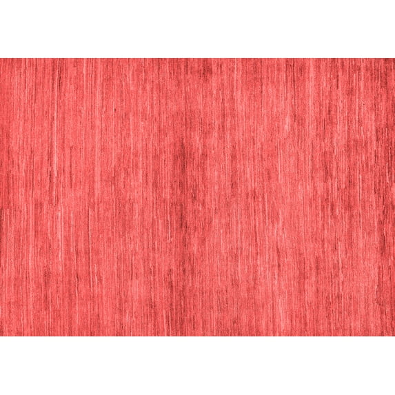 Ahgly Company Indoor Rectangle Abstract Red Modern Area Rugs, 7' x 9'