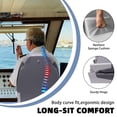 thumbnail image 3 of VANCUS 2 Seat High Back Boat Foldaway Captain Seat Folding Yacht Chair with Sponge Padding Black & Dark Grey, 3 of 8
